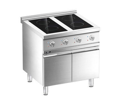 Kalite  Floor Western Induction Four-zone Cooking Range with Cabinet Fabrika
